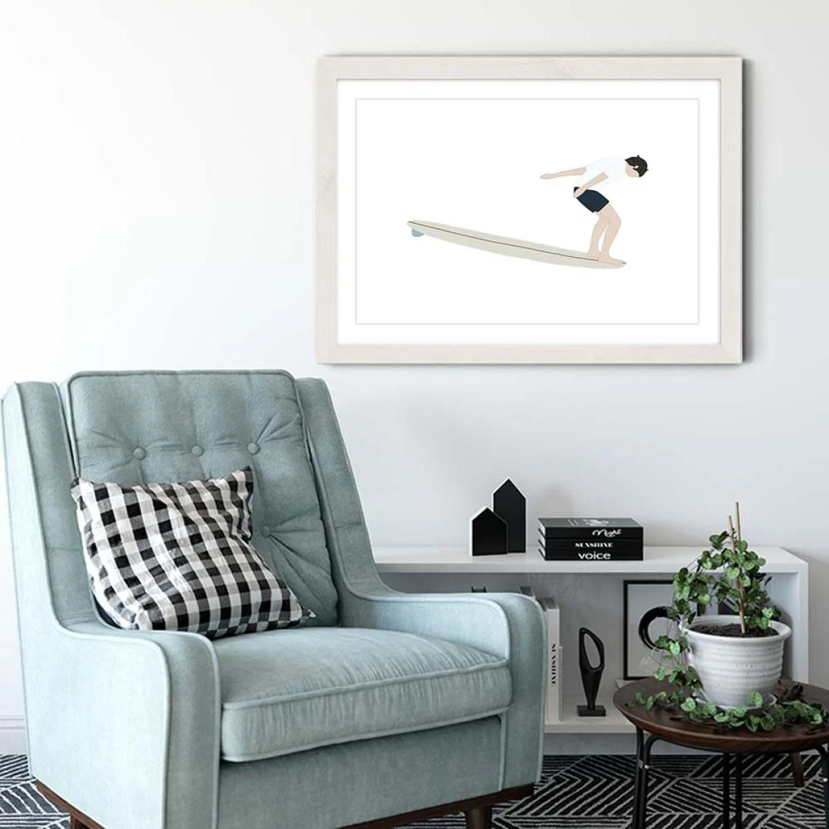 Foam Art Print White Frame – image 4