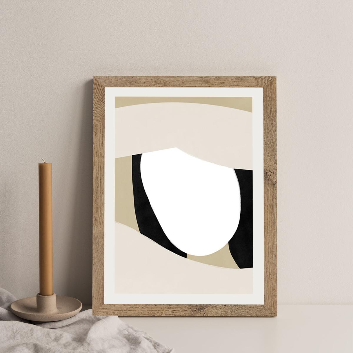 Shading Art Print Oak Frame – image 2