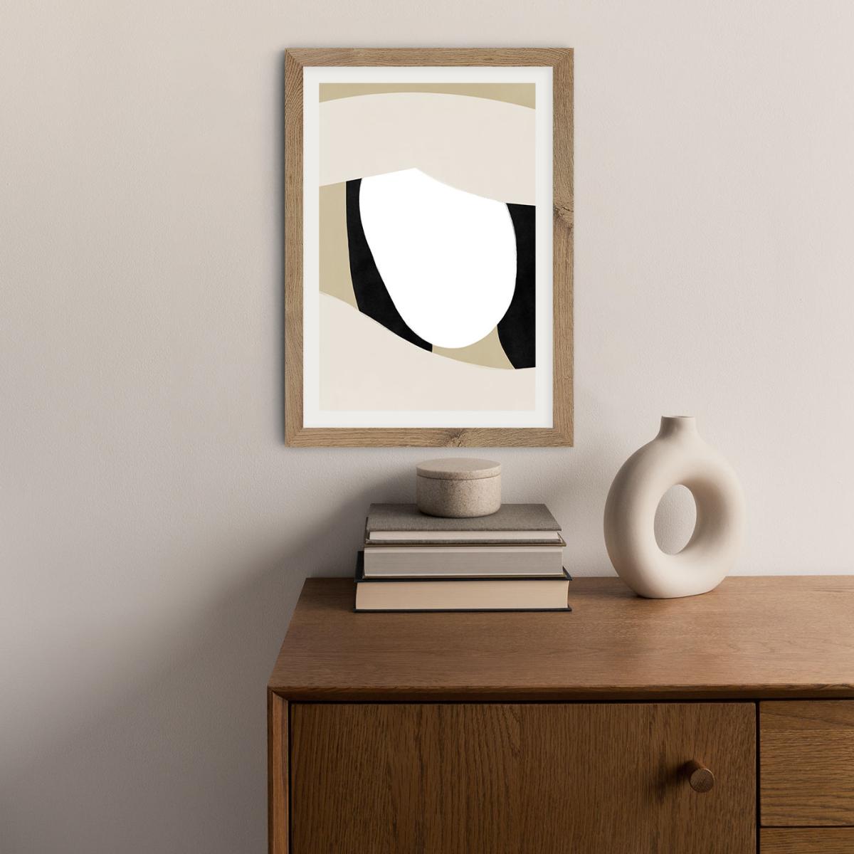 Shading Art Print Oak Frame – image 4