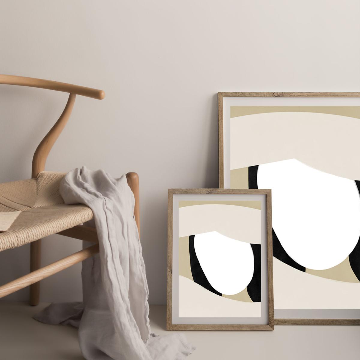 Shading Art Print Oak Frame – image 7