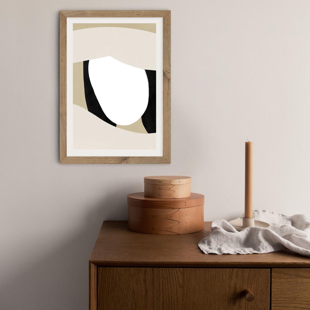 Shading Art Print Oak Frame – image 8