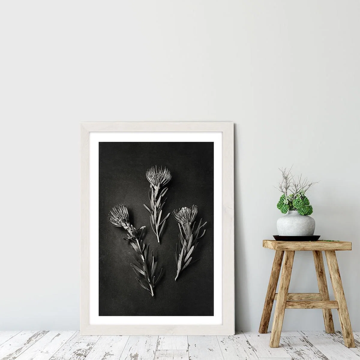 Monochrome Pins 1 Art Print White Frame – image 5