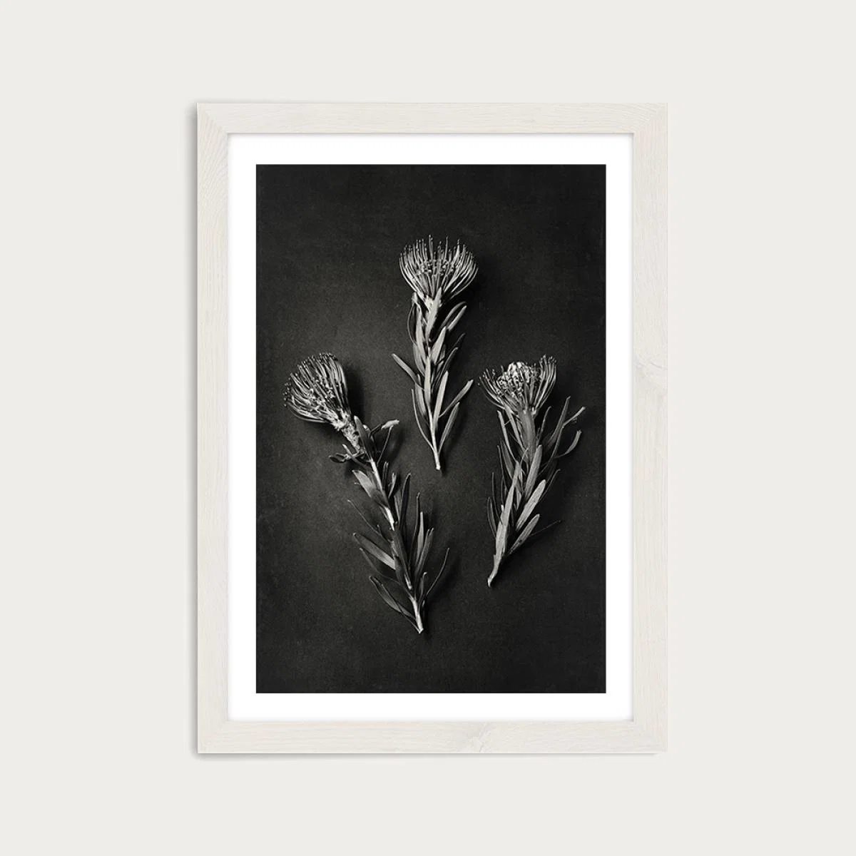 Monochrome Pins 1 Art Print White Frame – image 1