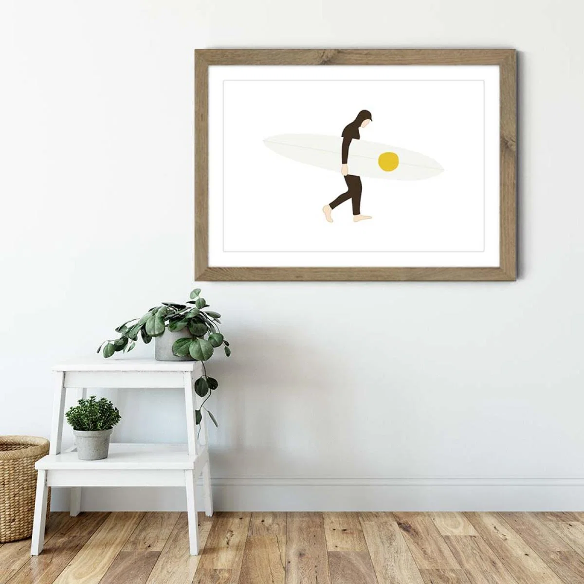 Salty Art Print Oak Frame – image 4