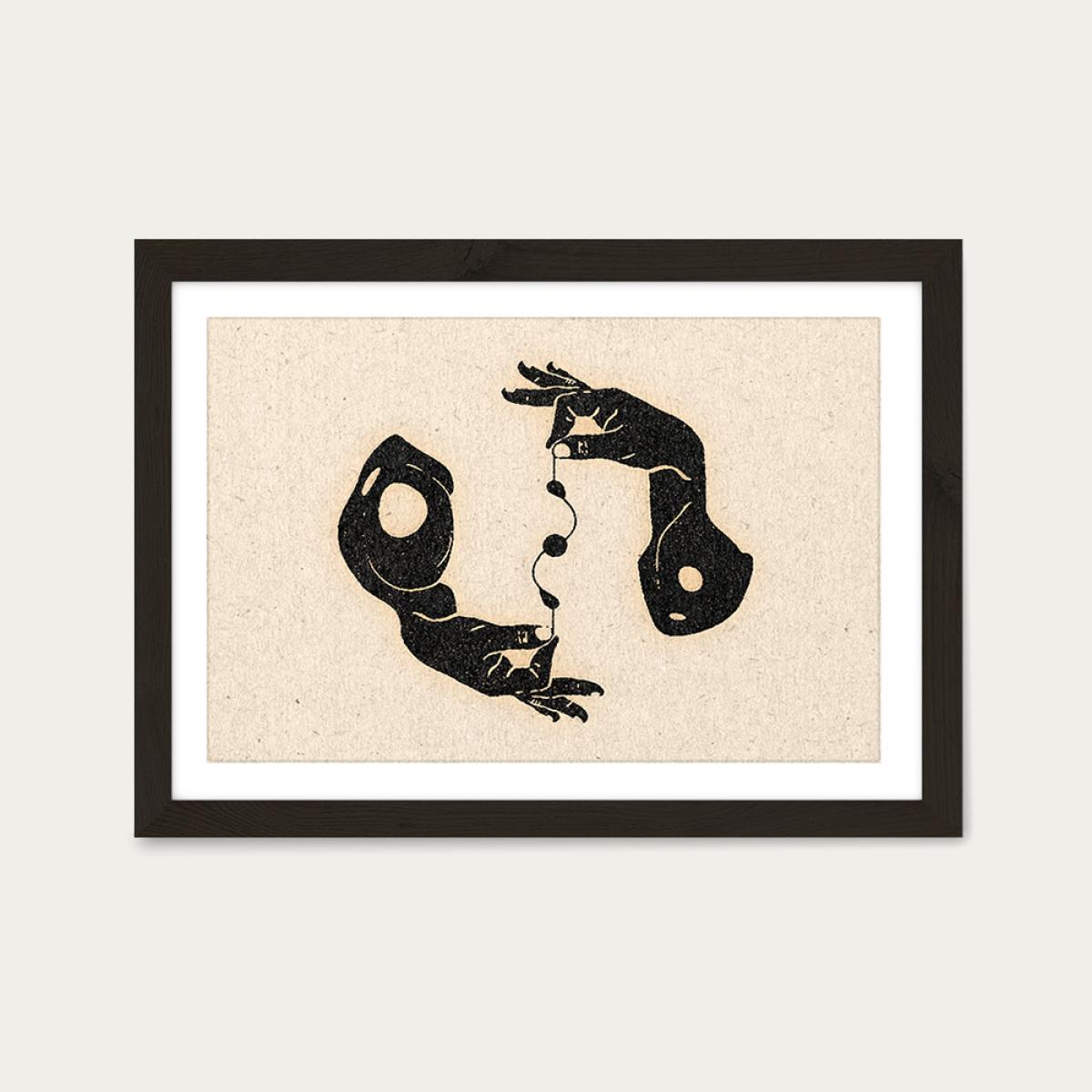 Fate Art Print Black Frame – image 1
