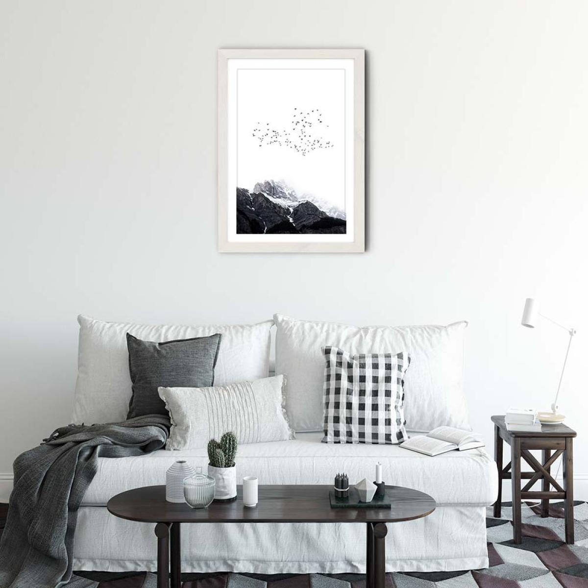 Top Of The World Art Print White Frame – image 2