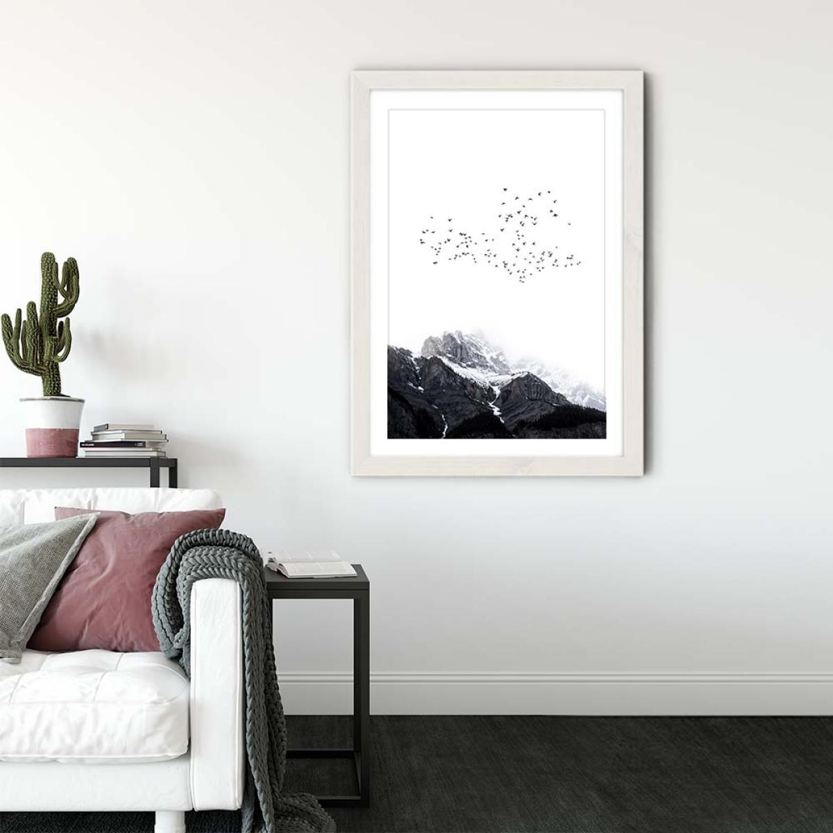 Top Of The World Art Print White Frame – image 3