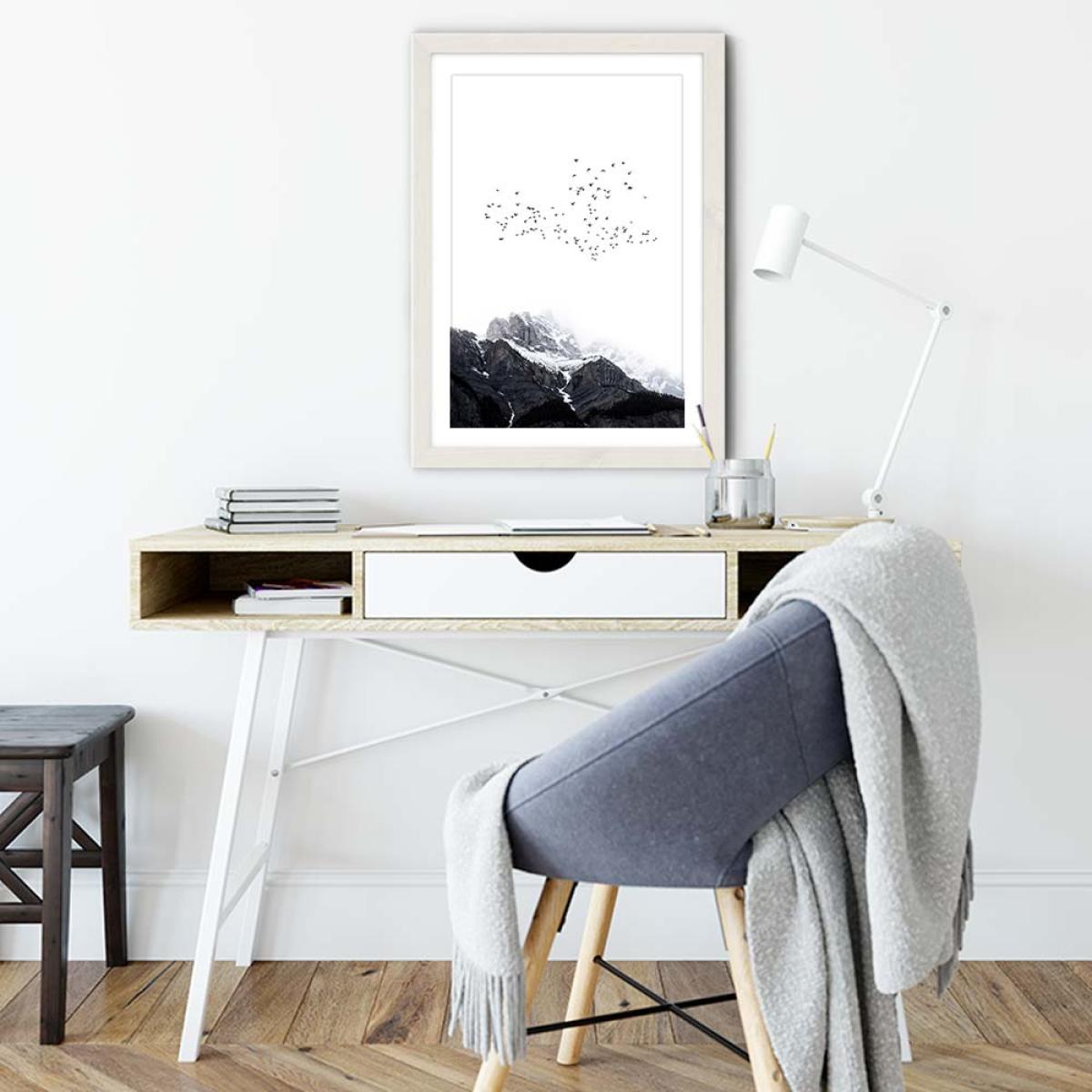 Top Of The World Art Print White Frame – image 5