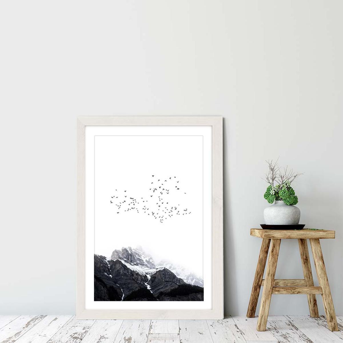 Top Of The World Art Print White Frame – image 6