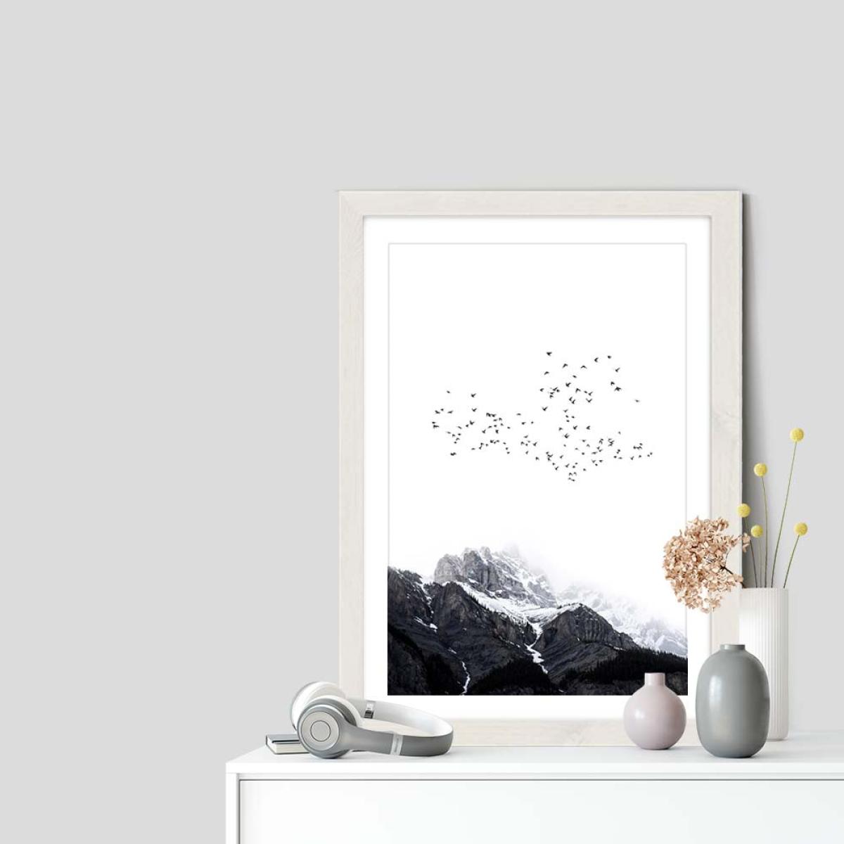 Top Of The World Art Print White Frame – image 7