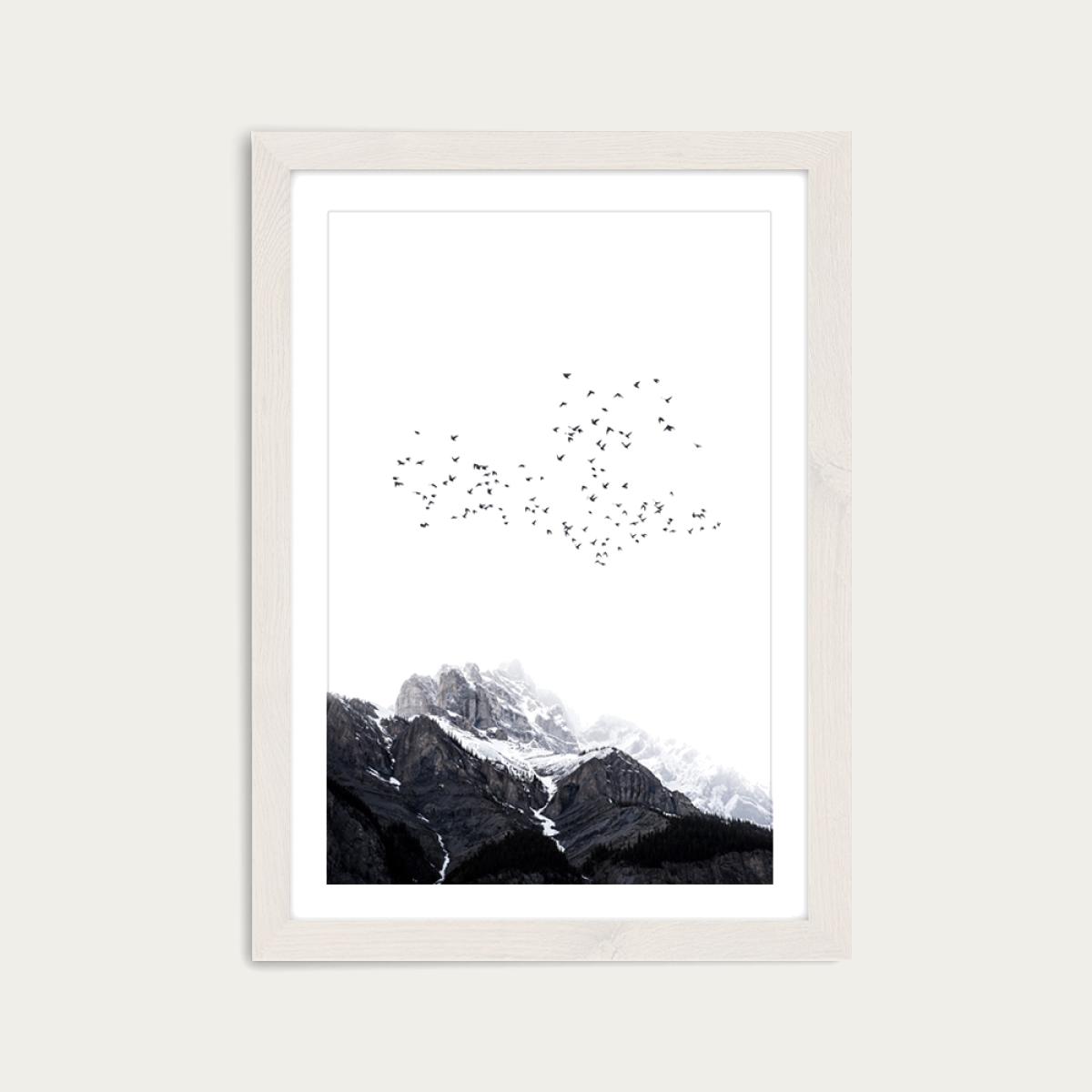 Top Of The World Art Print White Frame – image 1