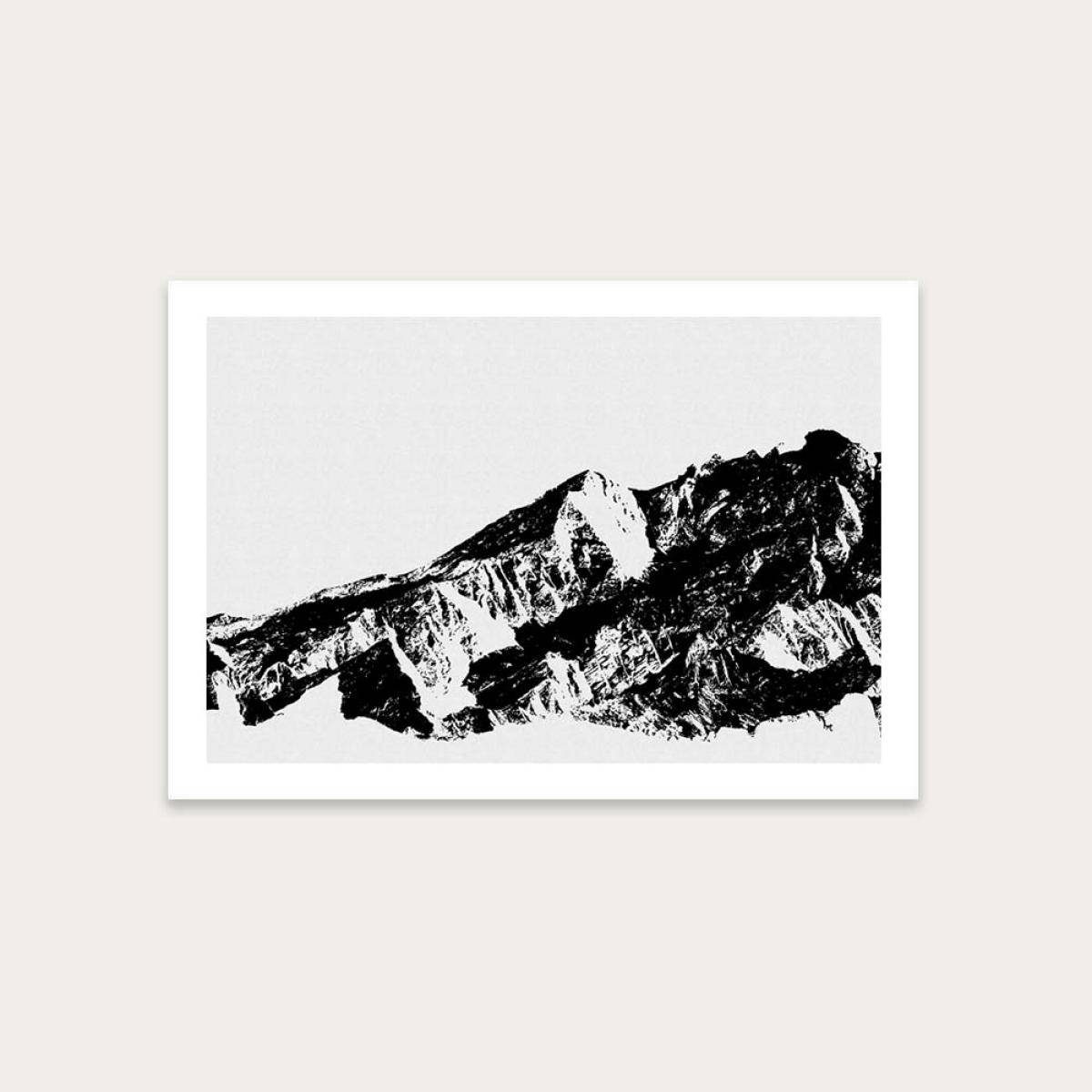 Mountains I Art Print Unframed
