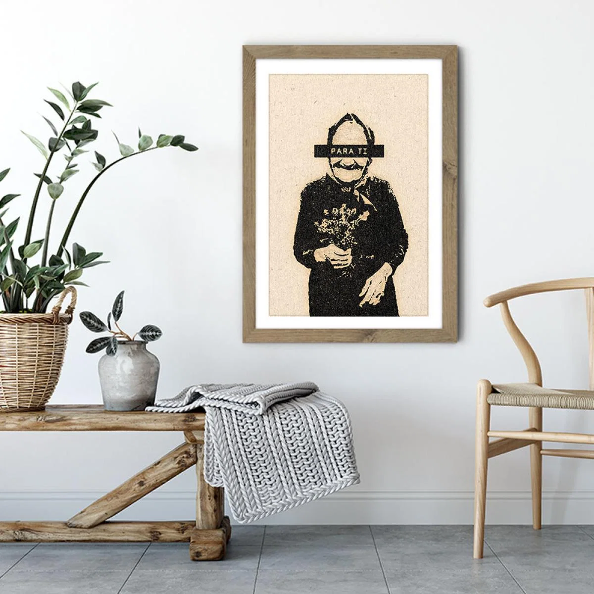 Para Ti Art Print Oak Frame – image 4