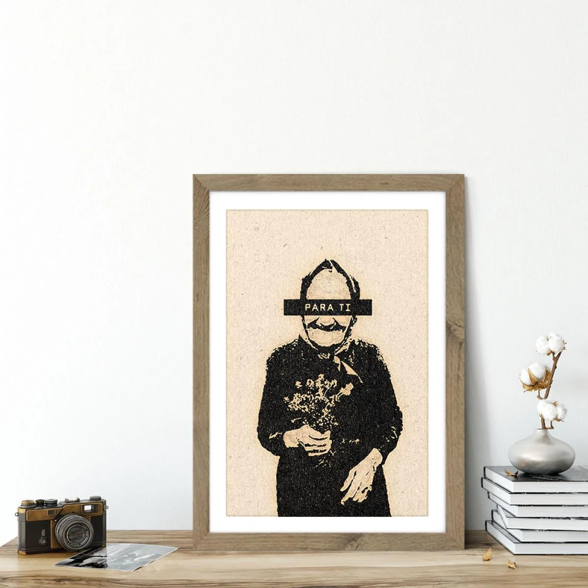 Para Ti Art Print Oak Frame – image 5