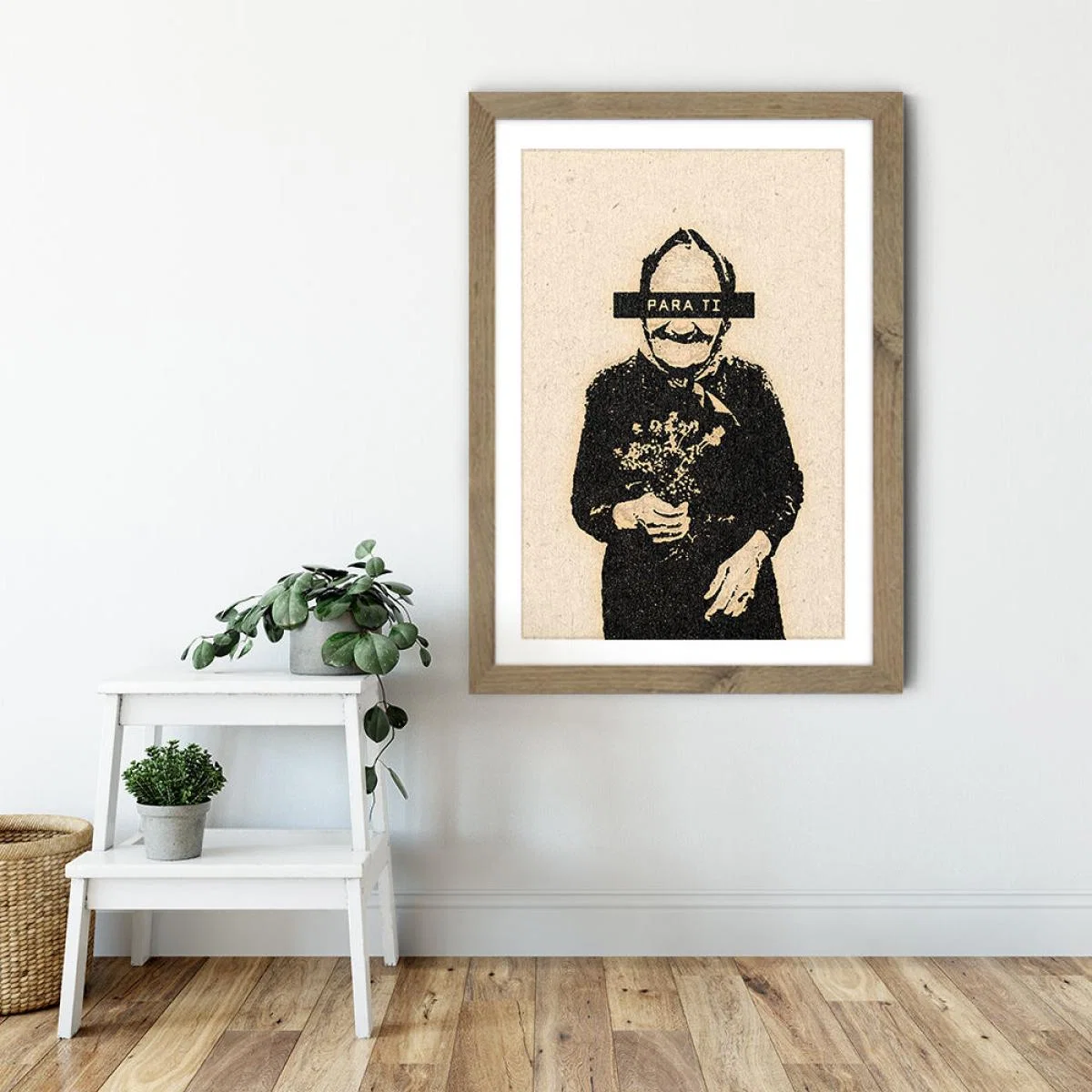 Para Ti Art Print Oak Frame – image 6