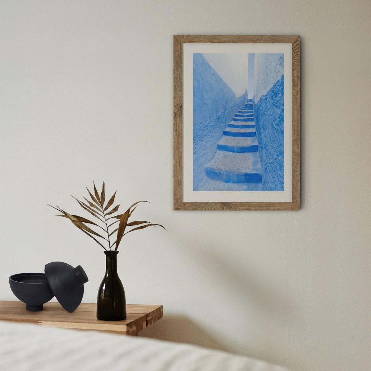 Stairway Art Print Oak Frame – image 11
