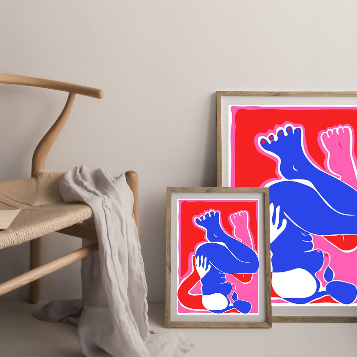 I'll Wait Here Art Print Oak Frame – image 11