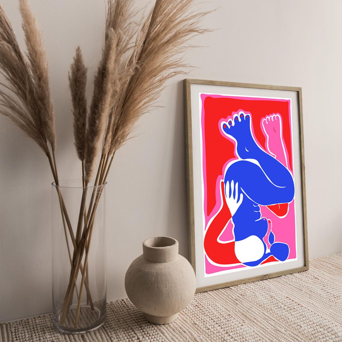 I'll Wait Here Art Print Oak Frame – image 5