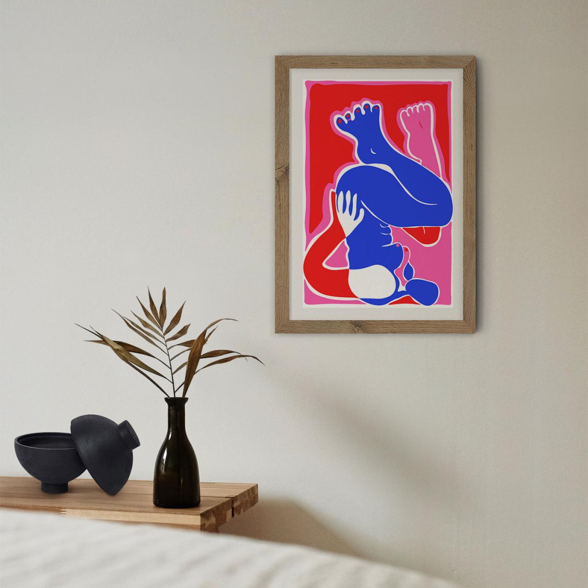 I'll Wait Here Art Print Oak Frame – image 9