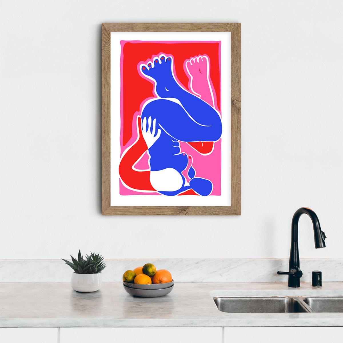 I'll Wait Here Art Print Oak Frame – image 10