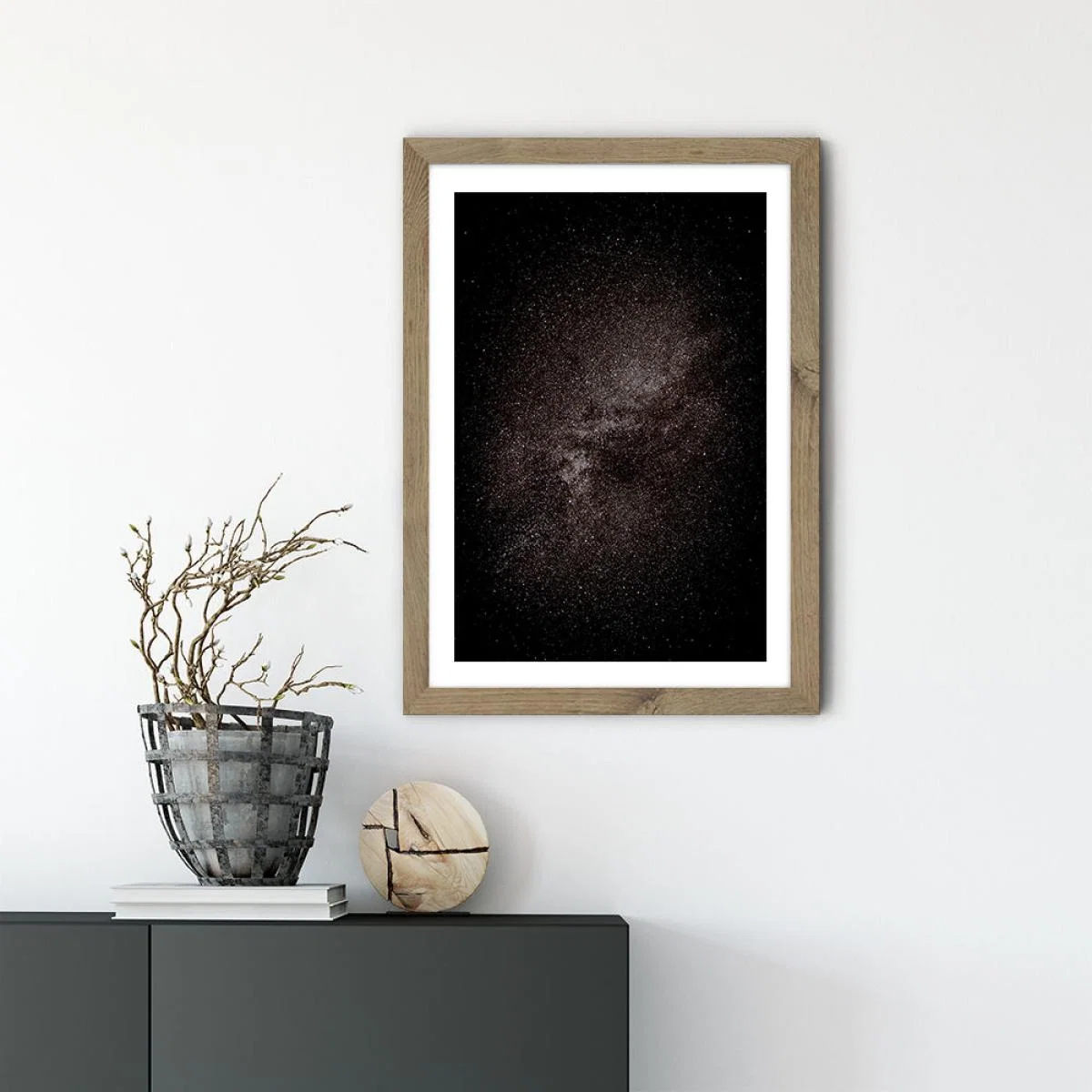 Stars No. 1136 Art Print Oak Frame – image 2