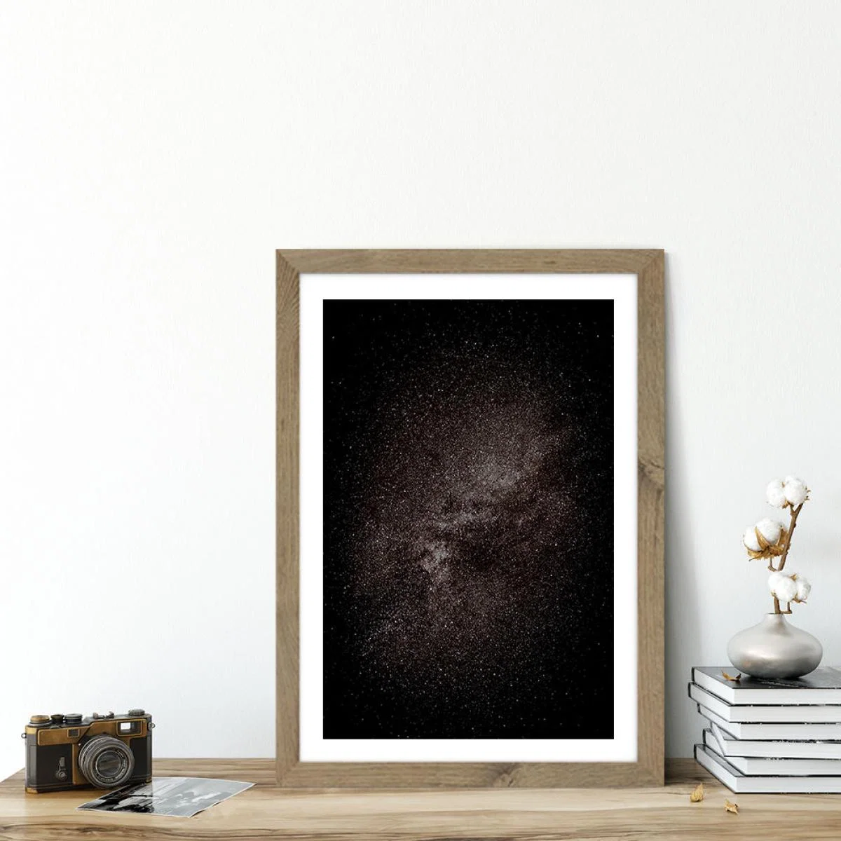 Stars No. 1136 Art Print Oak Frame – image 5