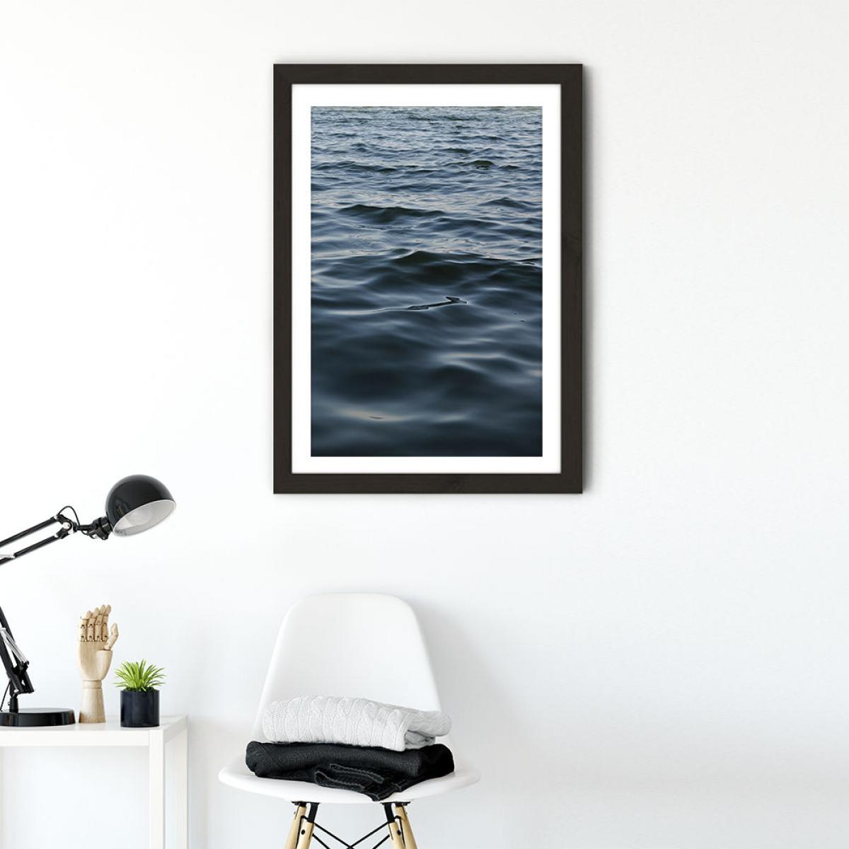 Feet in The Water Art Print Black Frame – image 2