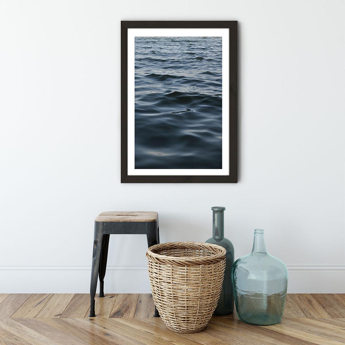 Feet in The Water Art Print Black Frame – image 3