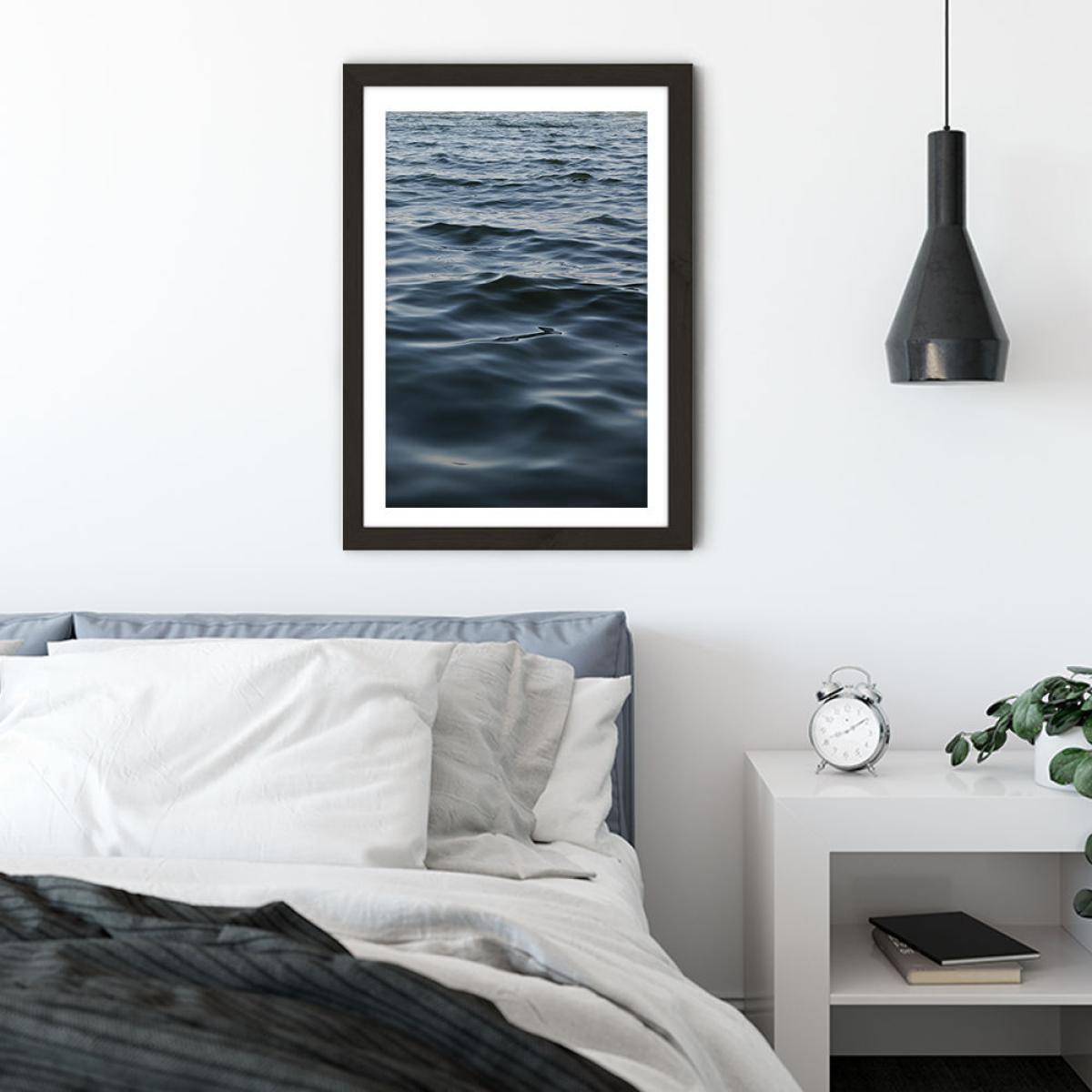 Feet in The Water Art Print Black Frame – image 4