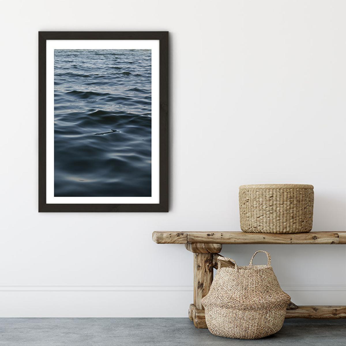 Feet in The Water Art Print Black Frame – image 5