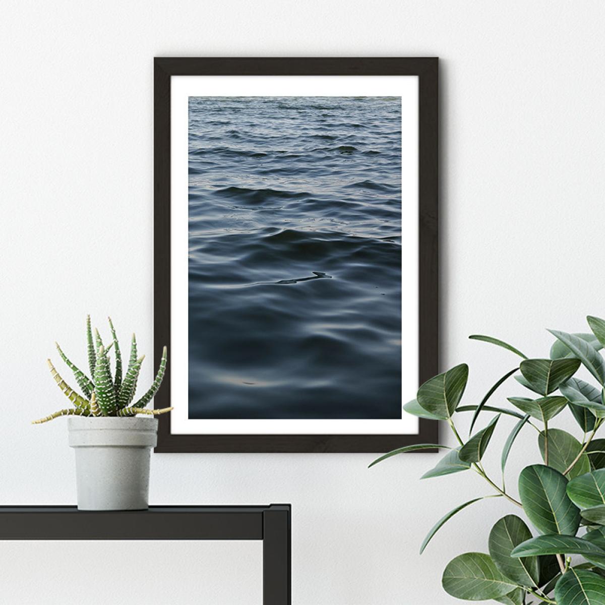 Feet in The Water Art Print Black Frame – image 6