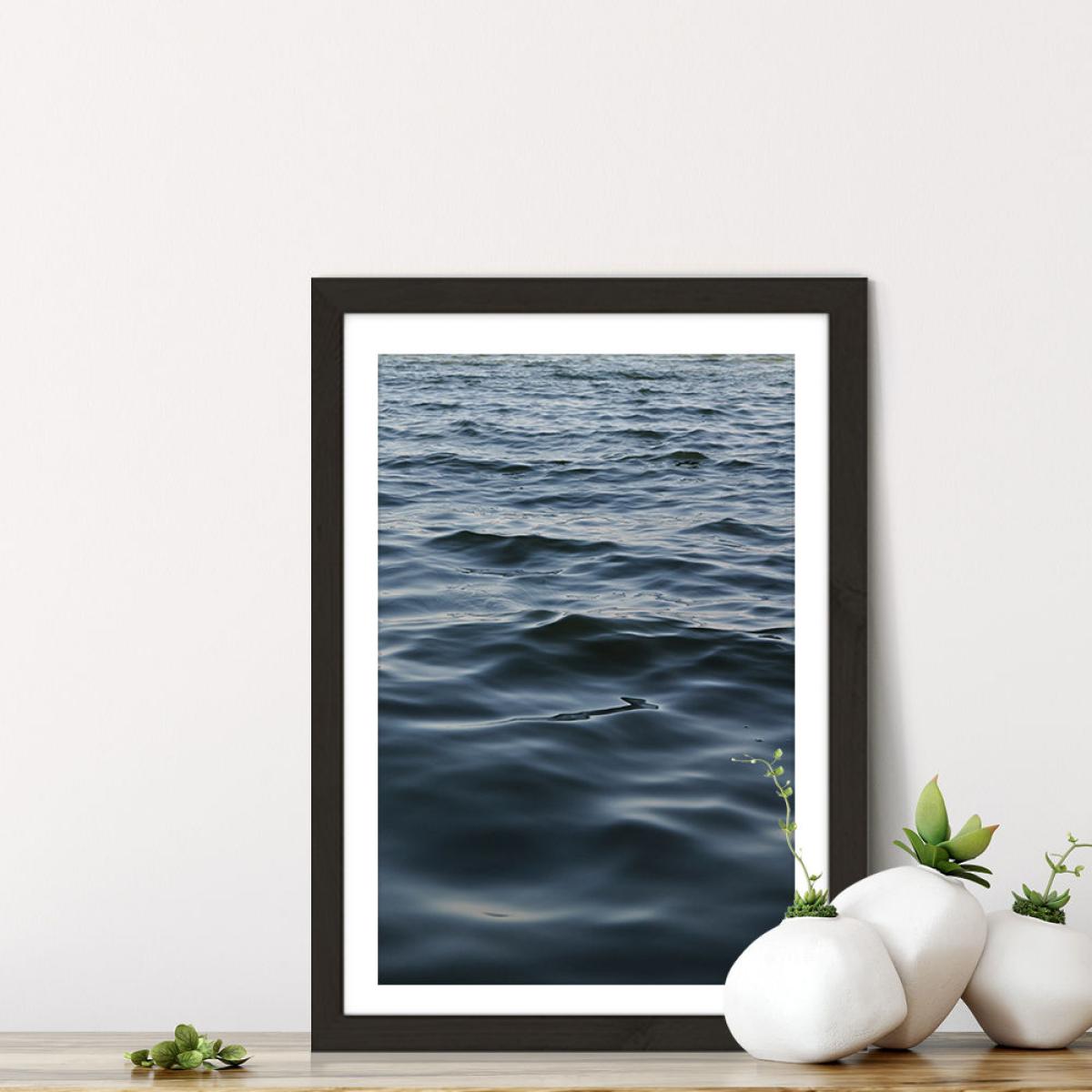 Feet in The Water Art Print Black Frame – image 7