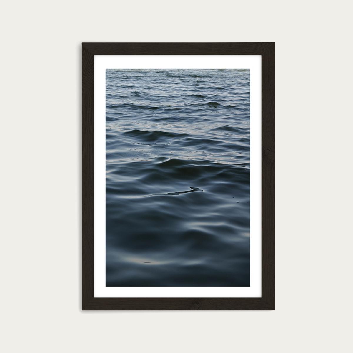 Feet in The Water Art Print Black Frame – image 1
