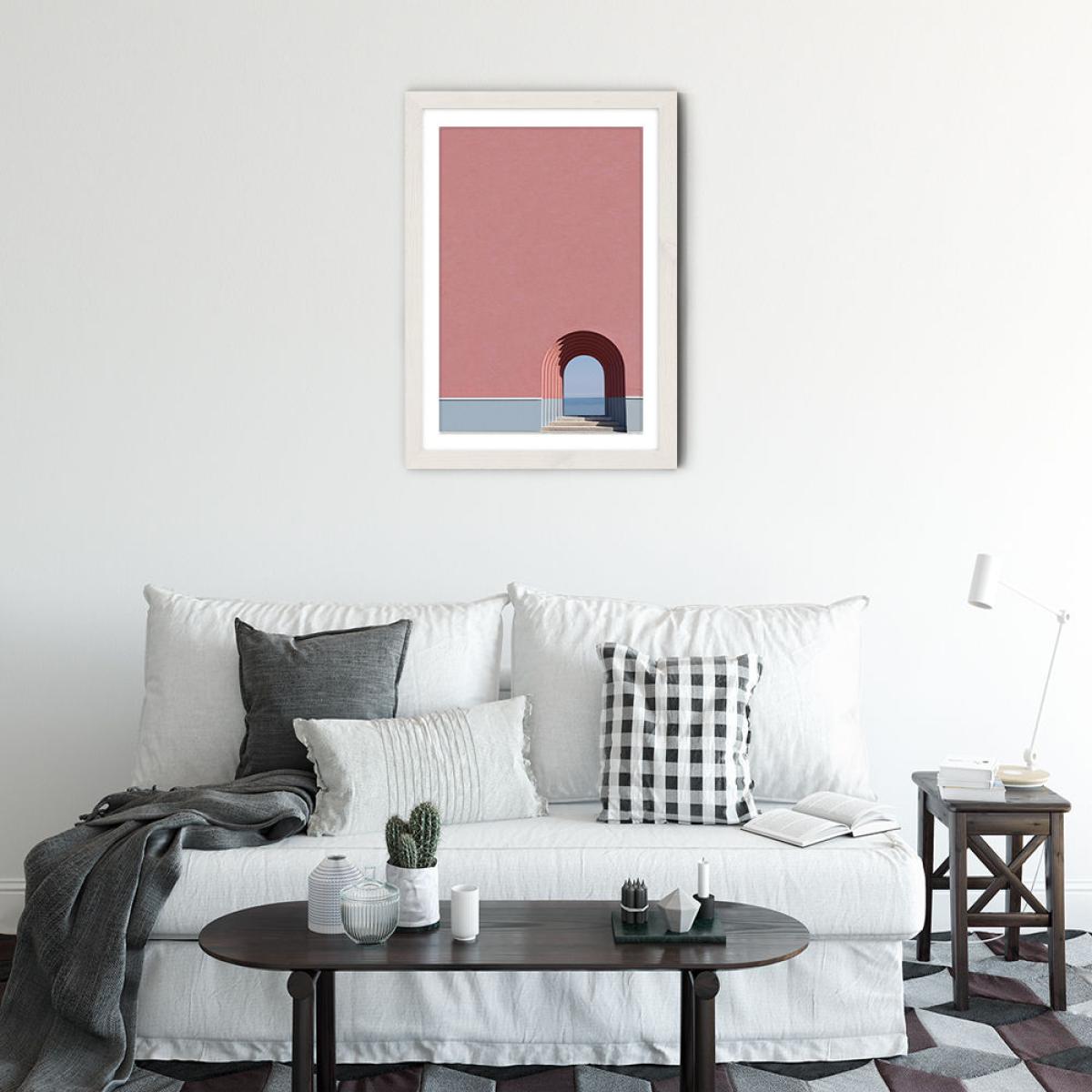 Look the Ocean Art Print White Frame – image 2