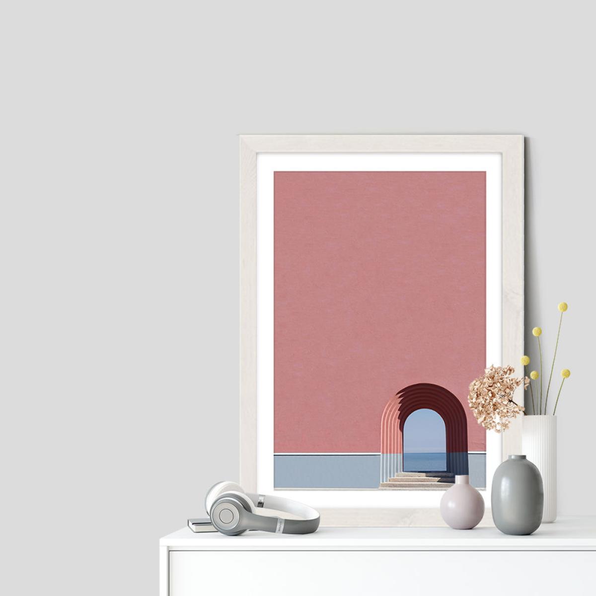 Look the Ocean Art Print White Frame – image 7