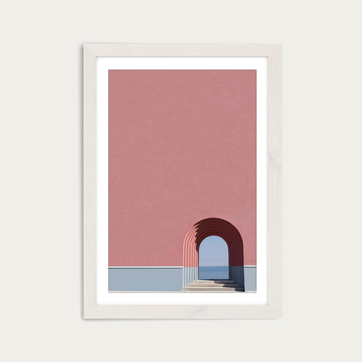 Look the Ocean Art Print White Frame – image 1