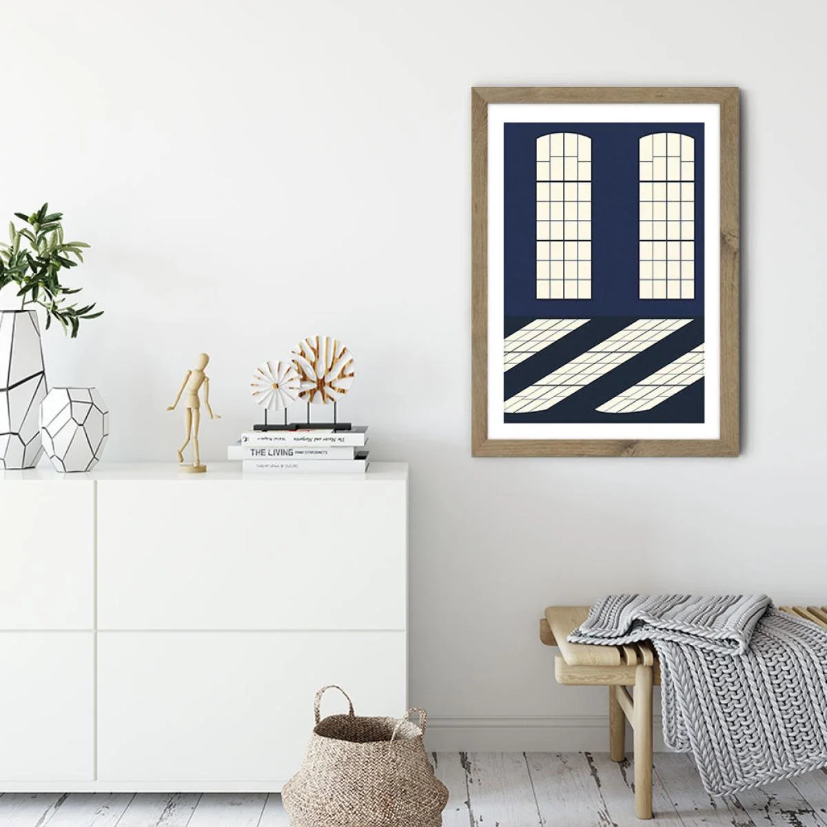 Studio Batterie Art Print Oak Frame – image 3