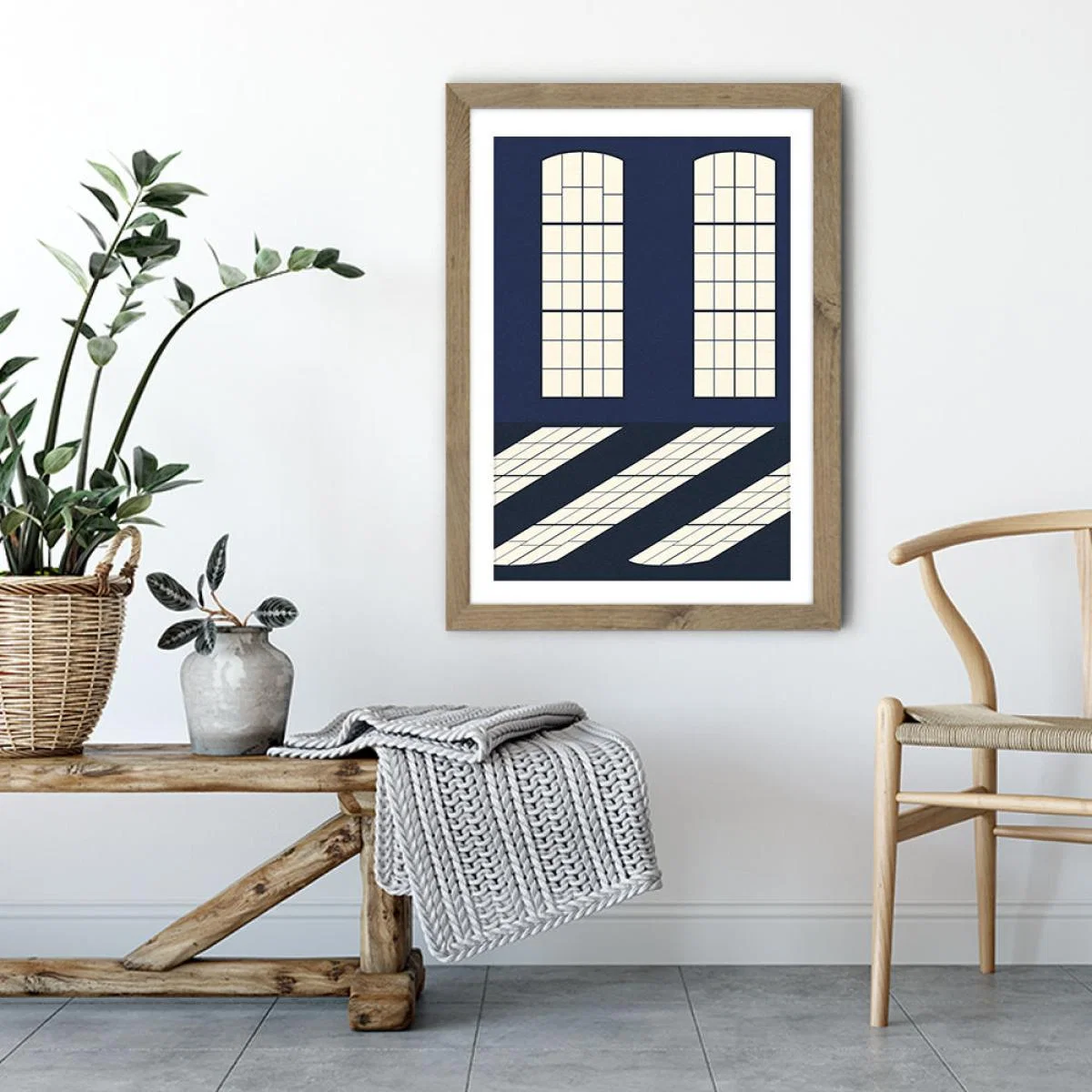 Studio Batterie Art Print Oak Frame – image 4