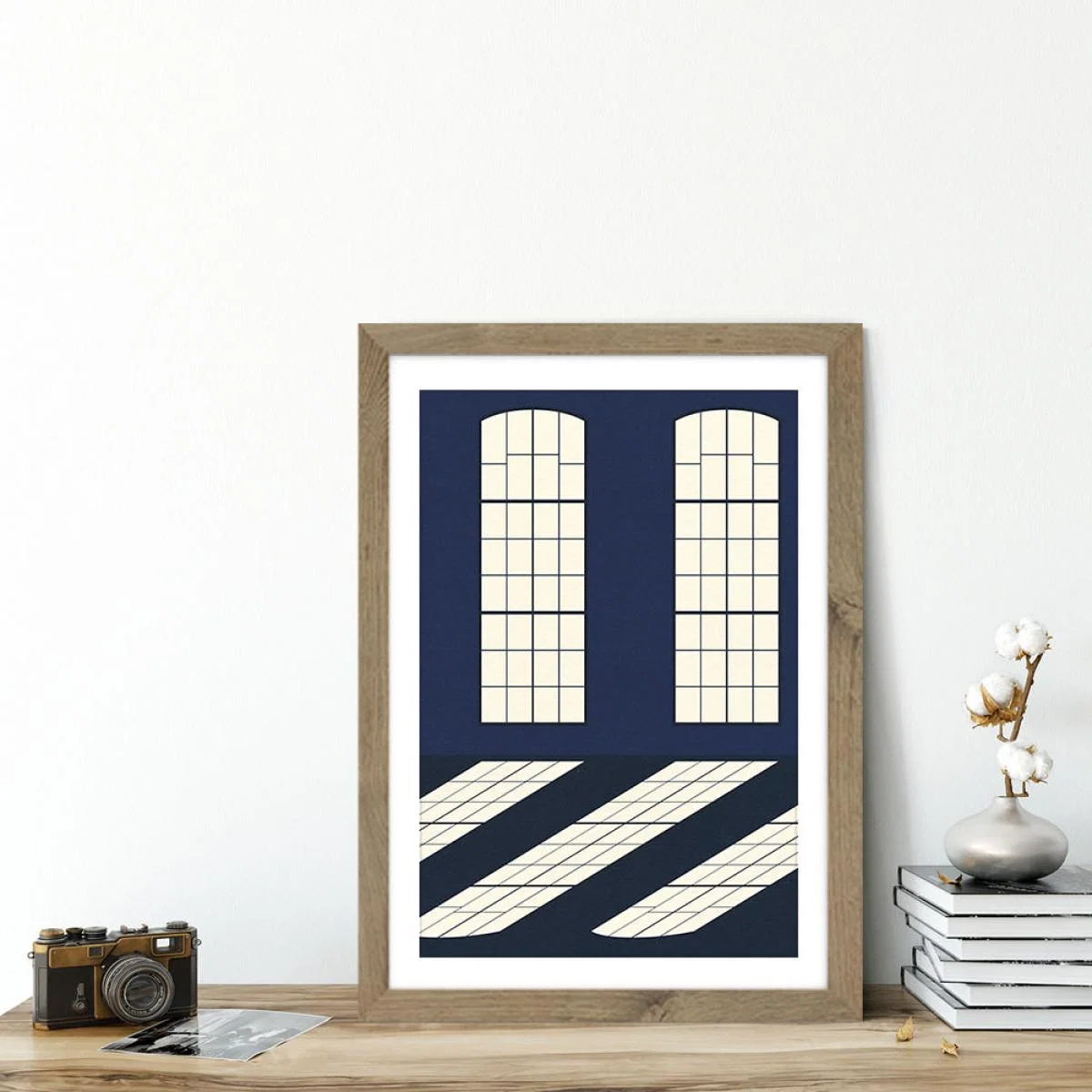 Studio Batterie Art Print Oak Frame – image 5
