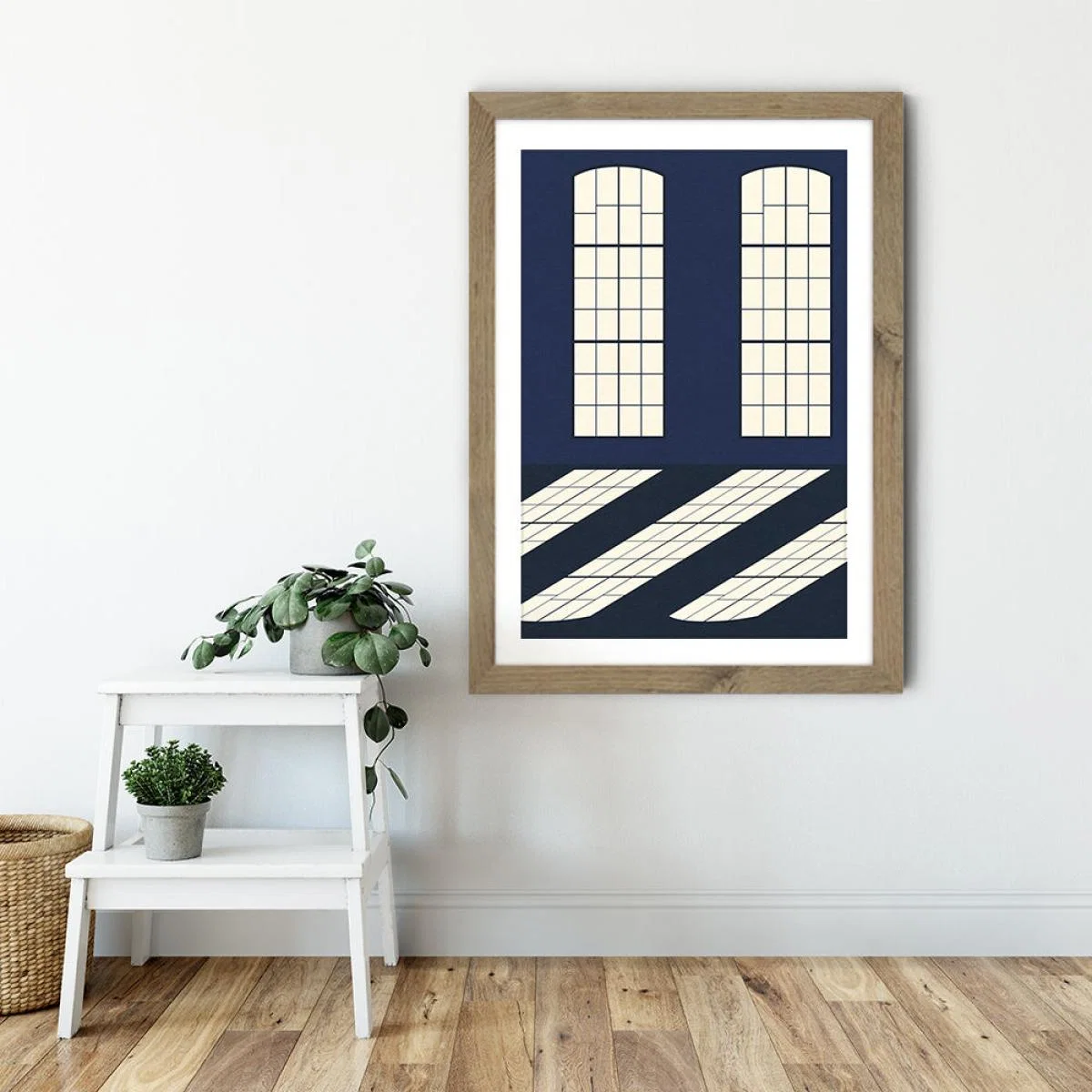Studio Batterie Art Print Oak Frame – image 6