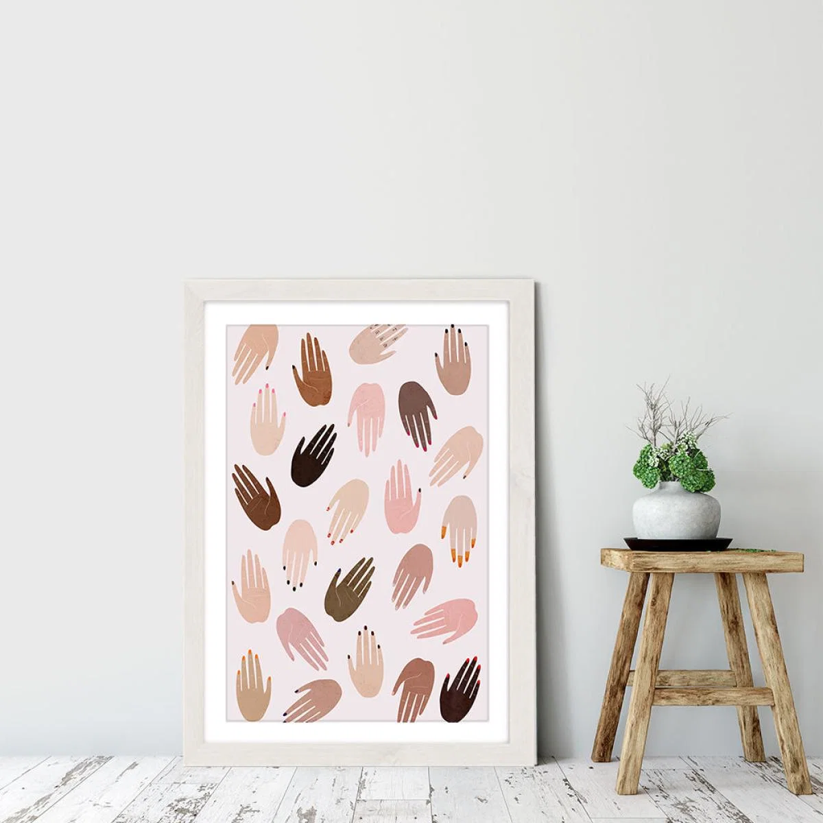 Grrrl Art Print White Frame – image 7
