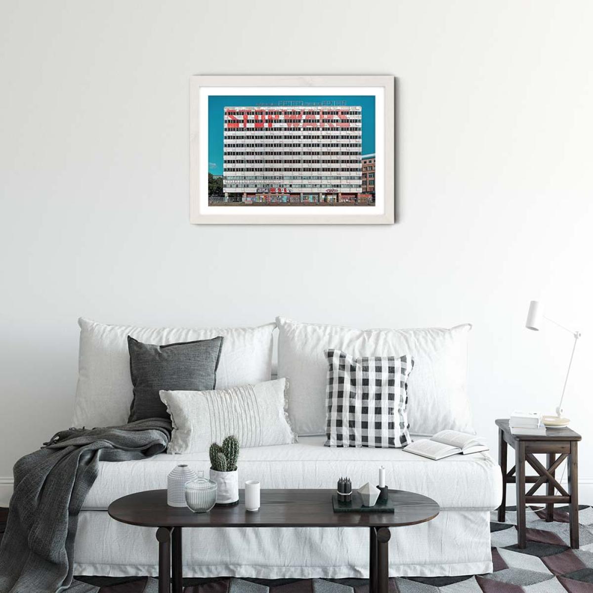 Haus der Statistik 03 Art Print White Frame – image 2