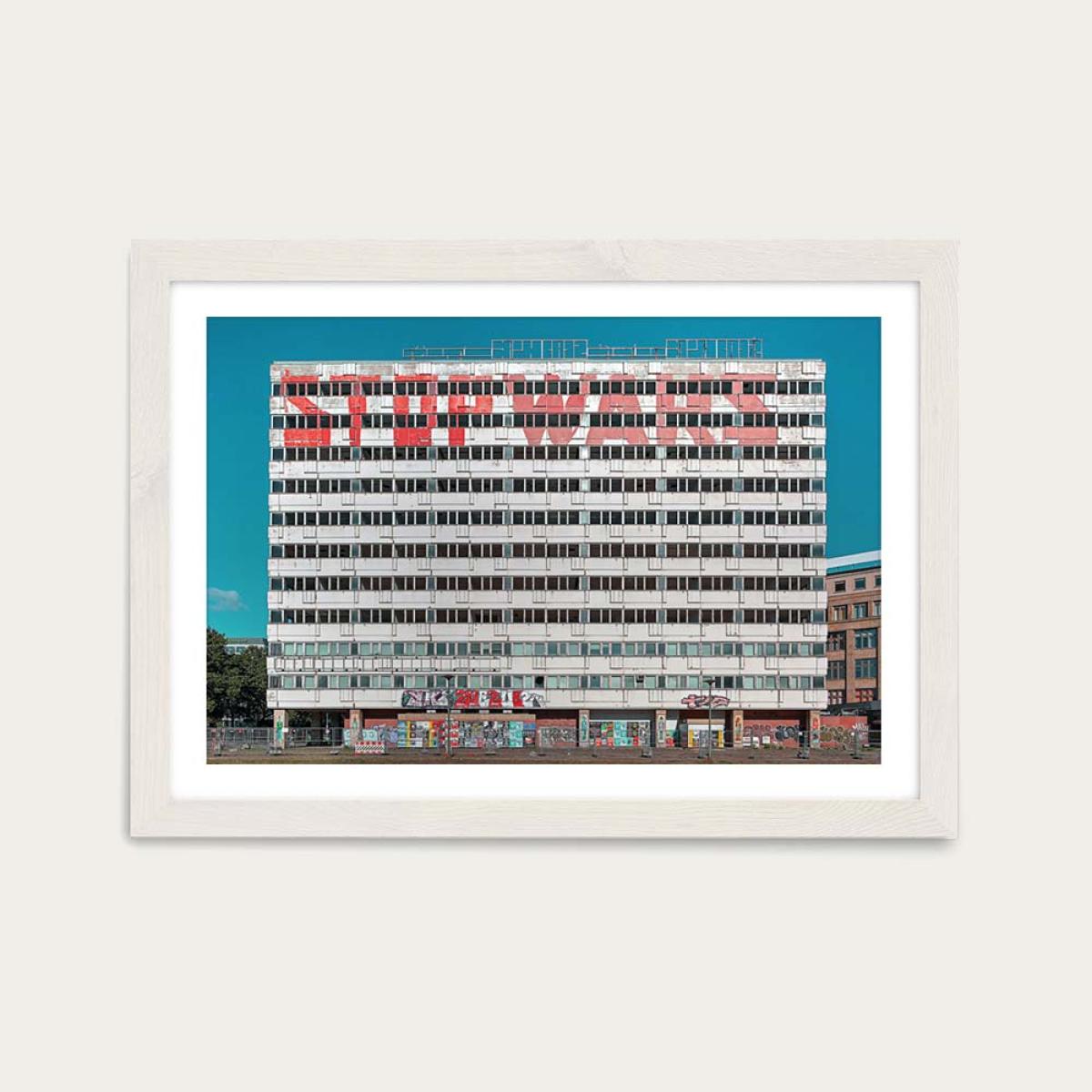 Haus der Statistik 03 Art Print White Frame – image 1
