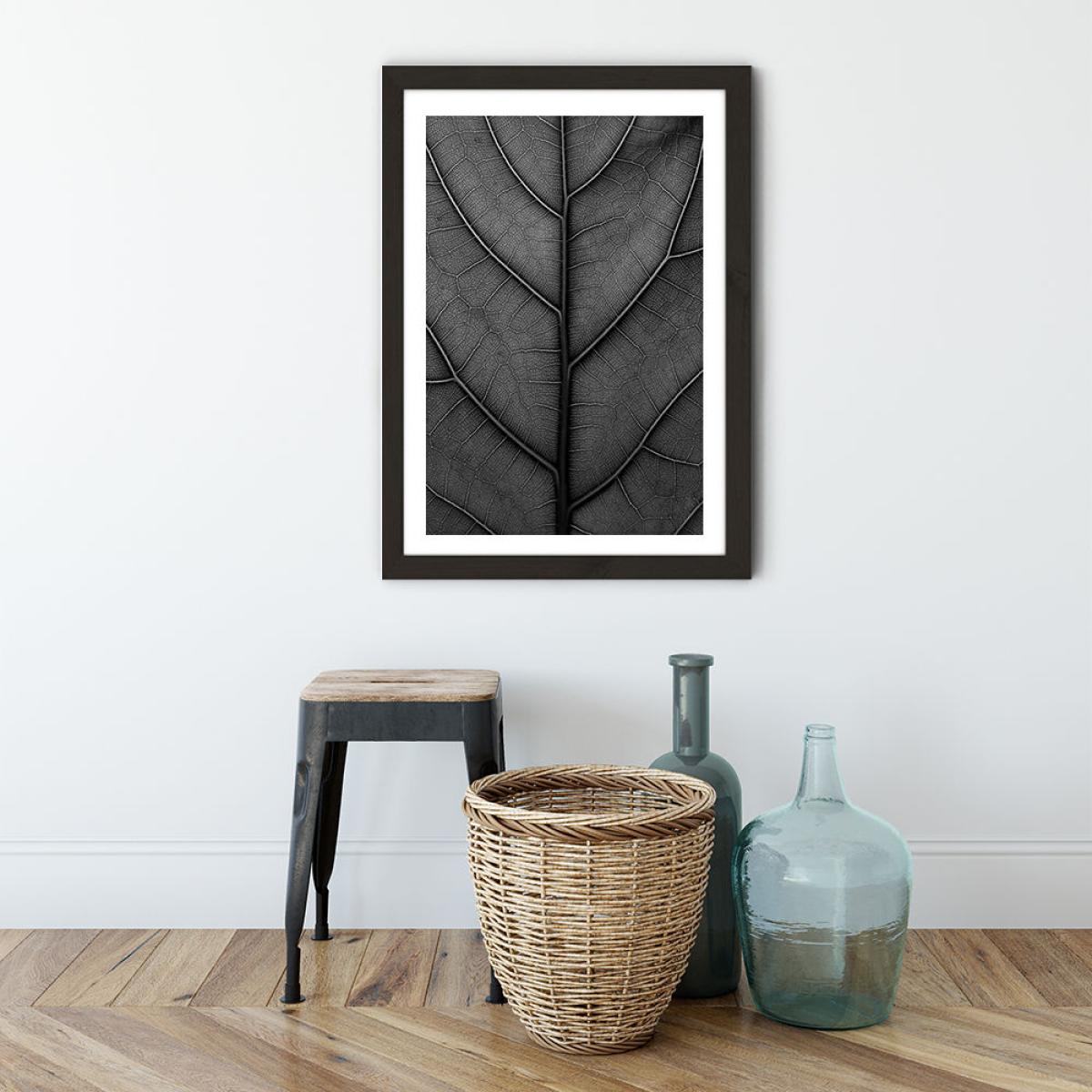 Black Leaf - Fiddle Leaf Fig Tree Art Print Black Frame – image 3