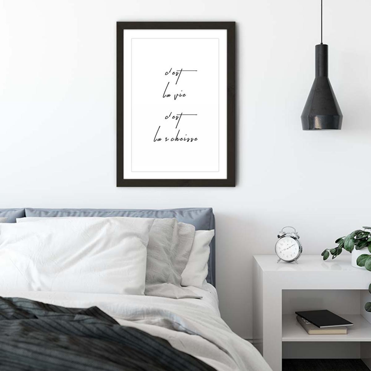 Cest La Vie Art Print Black Frame – image 4