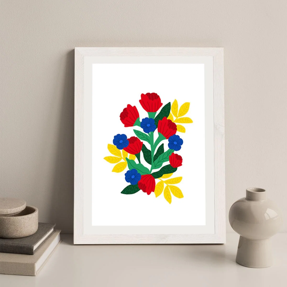 Flowers For You Art Print White Frame – image 11