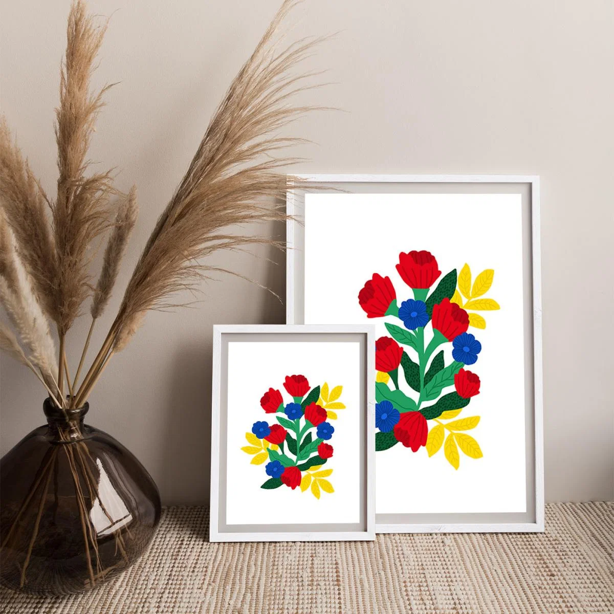 Flowers For You Art Print White Frame – image 3
