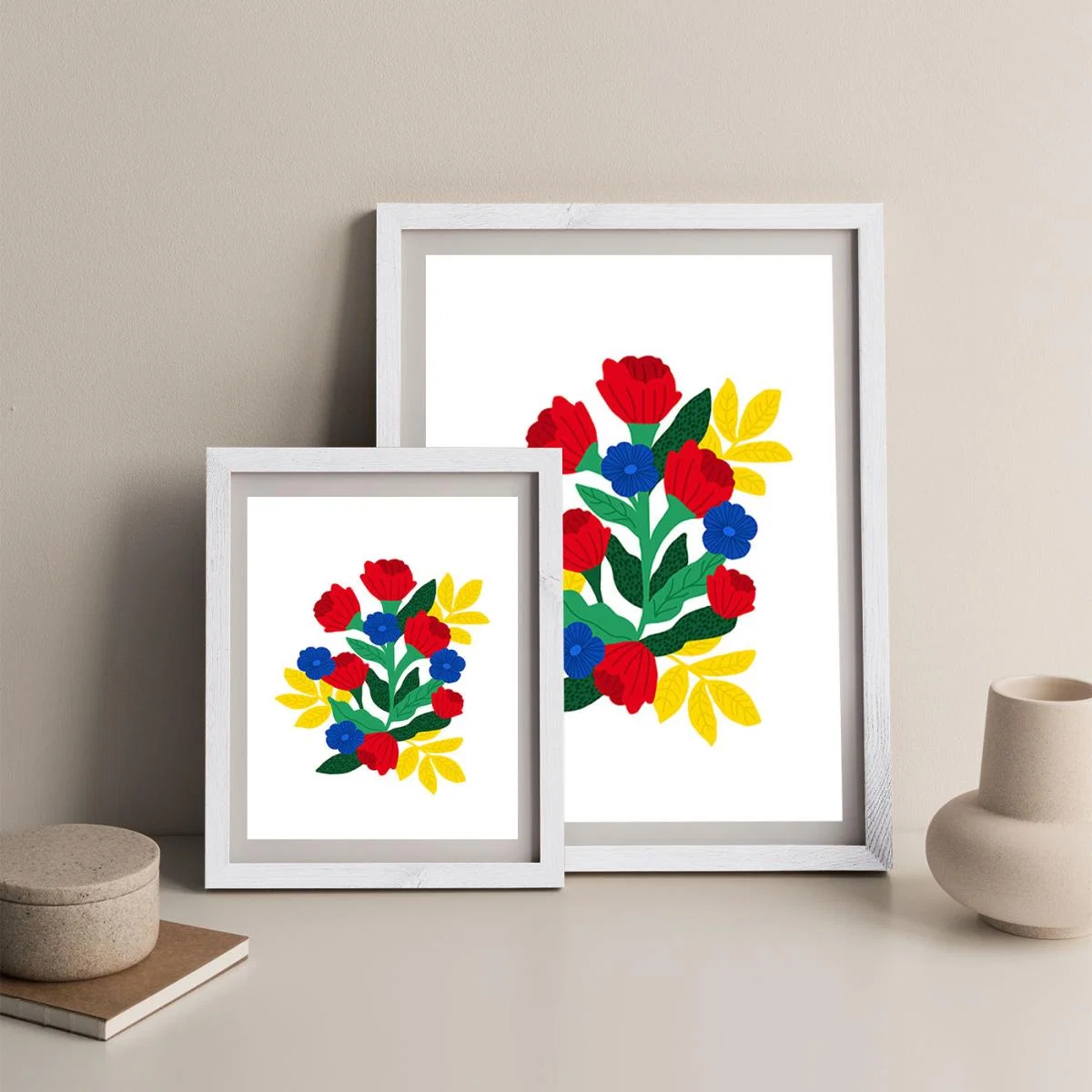 Flowers For You Art Print White Frame – image 5