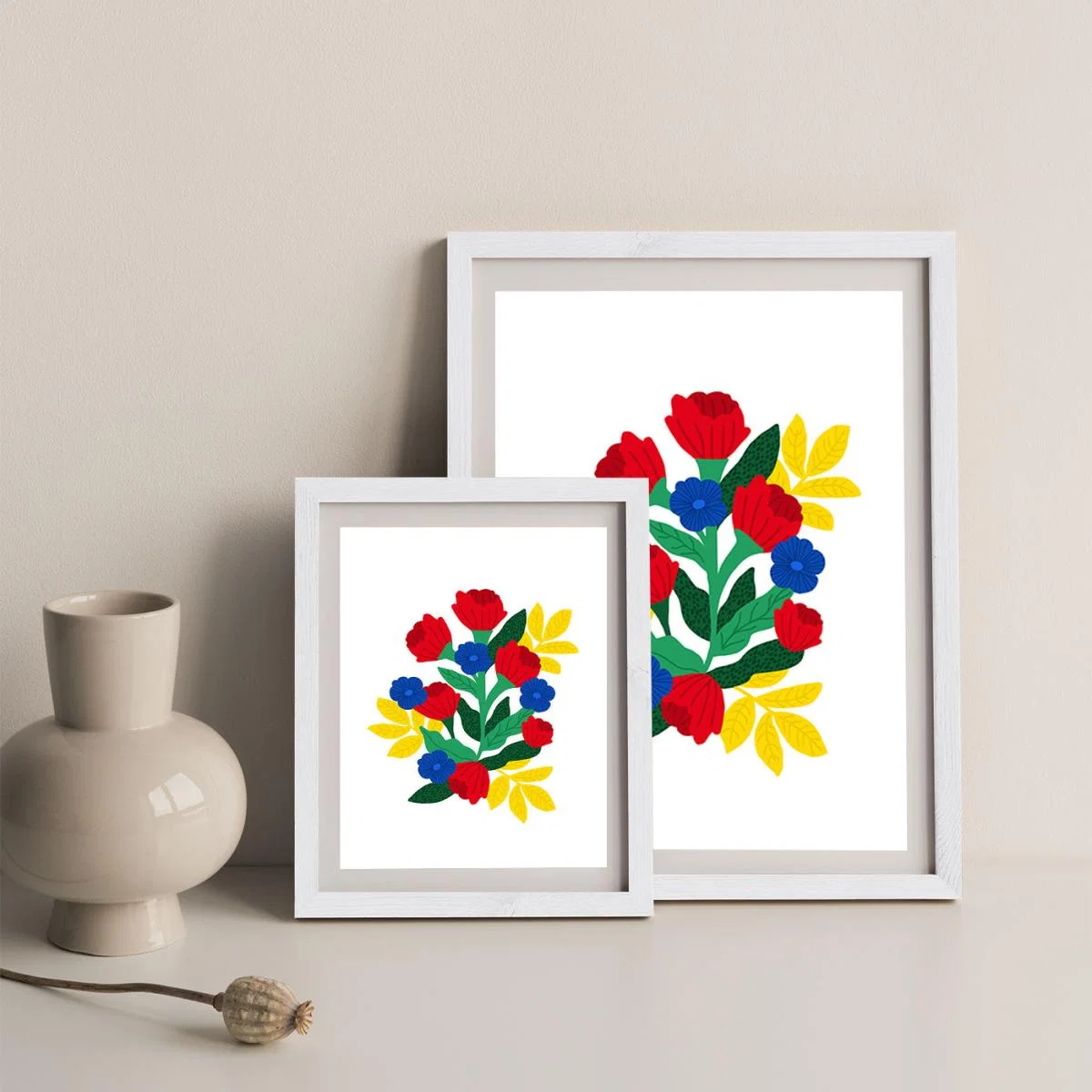 Flowers For You Art Print White Frame – image 6