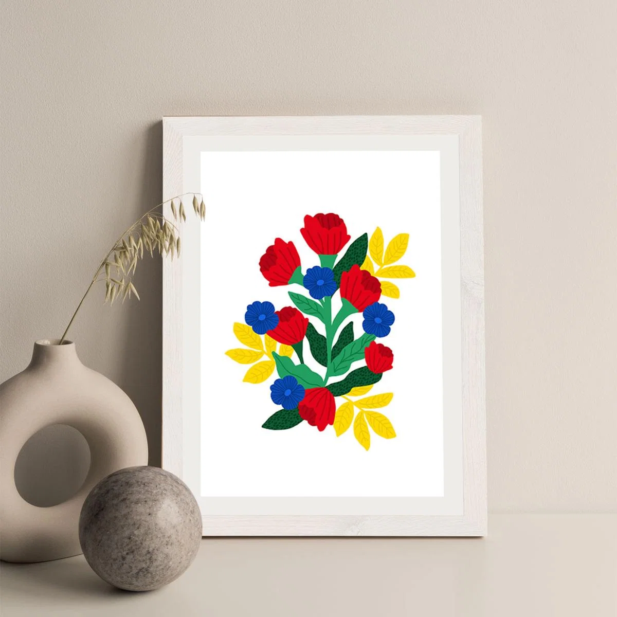 Flowers For You Art Print White Frame – image 7